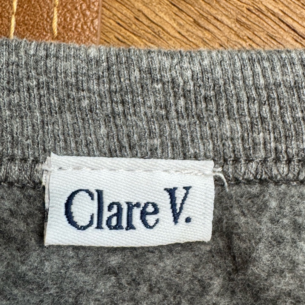 Clare V Puff Sleeve rhinestone Sweater NWOT - Picture 2 of 11
